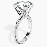 10kt White Gold Cordelia Knife Edge Solitaire Lab Diamond Ring standing product image one