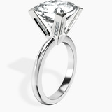 10kt White Gold Cordelia Knife Edge Solitaire Lab Diamond Ring standing product image one