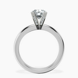 10kt White Gold Cordelia Knife Edge Solitaire Lab Diamond Ring side right image one