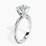 9ct White Gold Cordelia Knife Edge Solitaire Lab Diamond Ring standing product image one