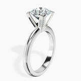 10kt White Gold Cordelia Knife Edge Solitaire Lab Diamond Ring standing product image one