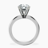 10kt White Gold Cordelia Knife Edge Solitaire Lab Diamond Ring side right image one