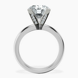 10kt White Gold Cordelia Knife Edge Solitaire Lab Diamond Ring side right image one