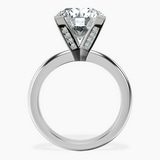 10kt White Gold Cordelia Knife Edge Solitaire Lab Diamond Ring side right image one