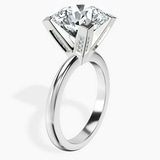 10kt White Gold Cordelia Knife Edge Solitaire Lab Diamond Ring standing product image one