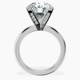 10kt White Gold Cordelia Knife Edge Solitaire Lab Diamond Ring side right image one