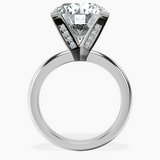 10kt White Gold Cordelia Knife Edge Solitaire Lab Diamond Ring side right image one