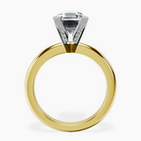 10kt Yellow Gold Cordelia Knife Edge Solitaire Lab Diamond Ring side right image one