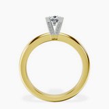 10kt Yellow Gold Cordelia Knife Edge Solitaire Lab Diamond Ring side right image one