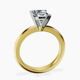 18ct Yellow Gold Cordelia Knife Edge Solitaire Lab Diamond Ring side right image one