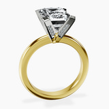 10kt Yellow Gold Cordelia Knife Edge Solitaire Lab Diamond Ring side right image one