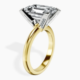 10kt Yellow Gold Cordelia Knife Edge Solitaire Lab Diamond Ring standing product image one