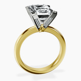 10kt Yellow Gold Cordelia Knife Edge Solitaire Lab Diamond Ring side right image one