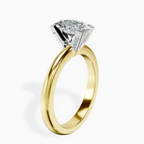 10kt Yellow Gold Cordelia Knife Edge Solitaire Lab Diamond Ring standing product image one