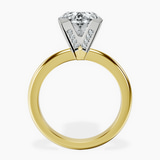 10kt Yellow Gold Cordelia Knife Edge Solitaire Lab Diamond Ring side right image one