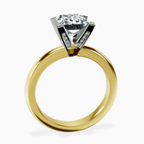 9ct Yellow Gold Cordelia Knife Edge Solitaire Lab Diamond Ring side right image one