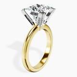 14kt Yellow Gold Cordelia Knife Edge Solitaire Lab Diamond Ring standing product image one