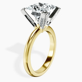 14kt Yellow Gold Cordelia Knife Edge Solitaire Lab Diamond Ring standing product image one
