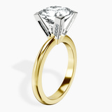 10kt Yellow Gold Cordelia Knife Edge Solitaire Lab Diamond Ring standing product image one