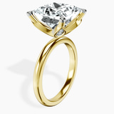 10kt Yellow Gold Matilda Leaf Petal Solitaire Lab Diamond Ring standing product image one