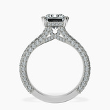 10kt White Gold Eternia Criss Cross Side Halo Lab Diamond Ring side right image one