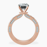14kt Rose Gold Regalia Milgrain Lab Diamond Ring side right image one