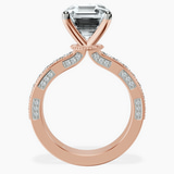 14kt Rose Gold Regalia Milgrain Lab Diamond Ring side right image one