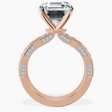 10kt Rose Gold Regalia Milgrain Lab Diamond Ring side right image one