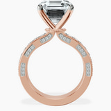 14kt Rose Gold Regalia Milgrain Lab Diamond Ring side right image one
