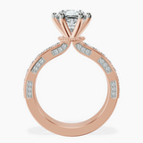 10kt Rose Gold Regalia Milgrain Lab Diamond Ring side right image one