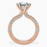 10kt Rose Gold Regalia Milgrain Lab Diamond Ring side right image one