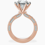 14kt Rose Gold Regalia Milgrain Lab Diamond Ring side right image one