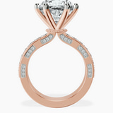 10kt Rose Gold Regalia Milgrain Lab Diamond Ring side right image one