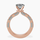 10kt Rose Gold Regalia Milgrain Lab Diamond Ring side right image one