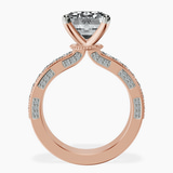 18kt Rose Gold Regalia Milgrain Lab Diamond Ring side right image one
