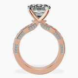 14kt Rose Gold Regalia Milgrain Lab Diamond Ring side right image one