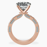 14kt Rose Gold Regalia Milgrain Lab Diamond Ring side right image one