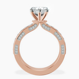 18ct Rose Gold Regalia Milgrain Lab Diamond Ring side right image one