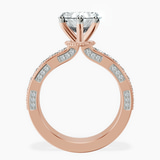 14kt Rose Gold Regalia Milgrain Lab Diamond Ring side right image one
