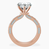 14kt Rose Gold Regalia Milgrain Lab Diamond Ring side right image one