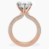 14kt Rose Gold Regalia Milgrain Lab Diamond Ring side right image one