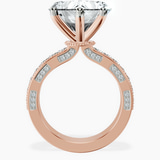 18kt Rose Gold Regalia Milgrain Lab Diamond Ring side right image one