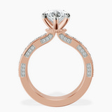 14kt Rose Gold Regalia Milgrain Lab Diamond Ring side right image one
