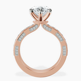 14kt Rose Gold Regalia Milgrain Lab Diamond Ring side right image one