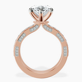 18kt Rose Gold Regalia Milgrain Lab Diamond Ring side right image one