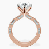 14kt Rose Gold Regalia Milgrain Lab Diamond Ring side right image one