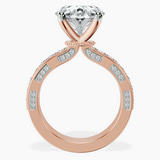 10kt Rose Gold Regalia Milgrain Lab Diamond Ring side right image one