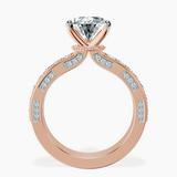 18kt Rose Gold Regalia Milgrain Lab Diamond Ring side right image one