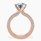 18kt Rose Gold Regalia Milgrain Lab Diamond Ring side right image one