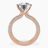 18kt Rose Gold Regalia Milgrain Lab Diamond Ring side right image one